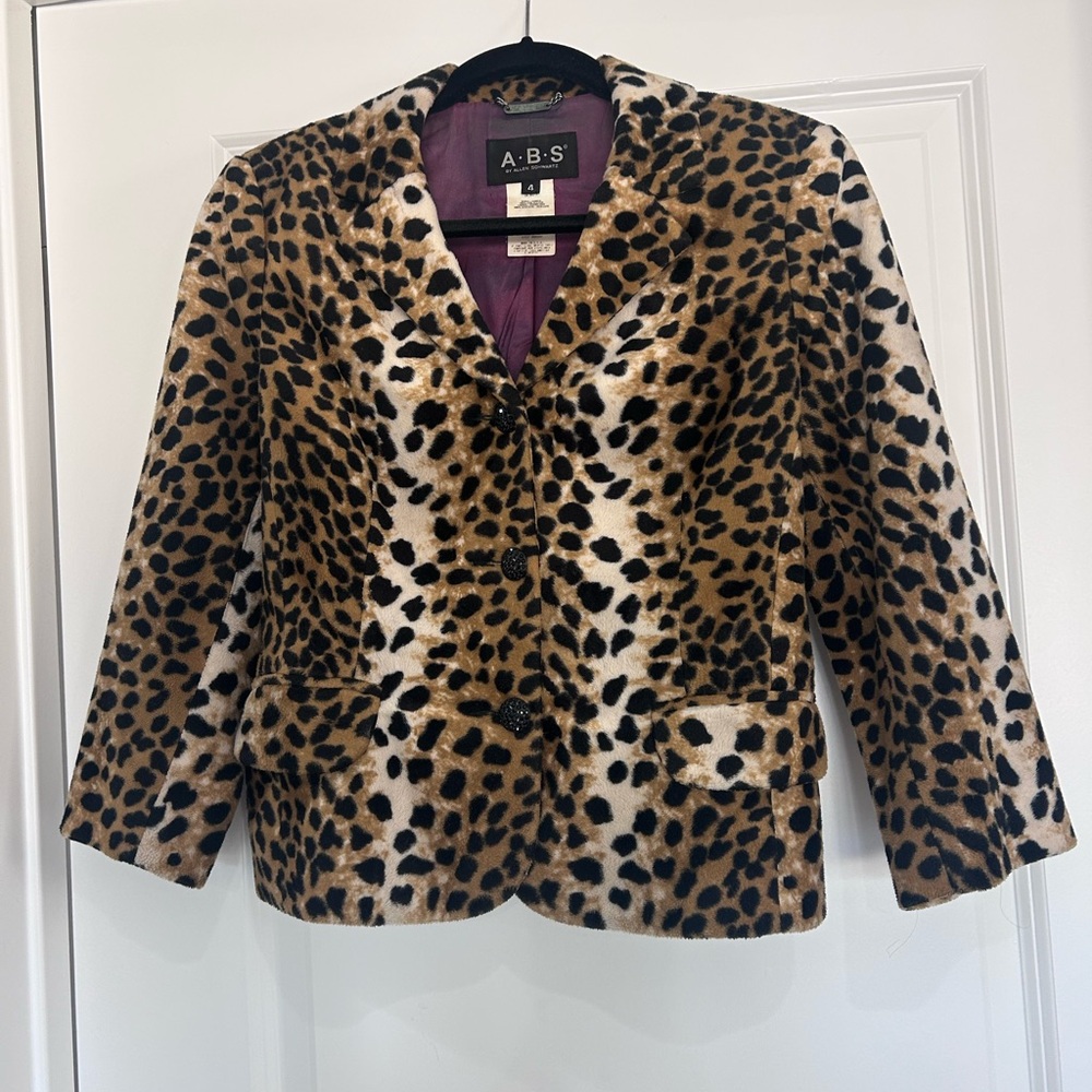 ABS Leopard Blazer - image 1